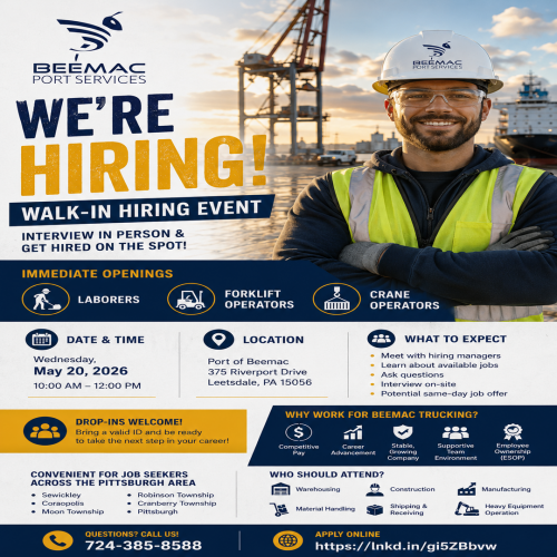 Beemac Port Services Hiring Event 1080x1080