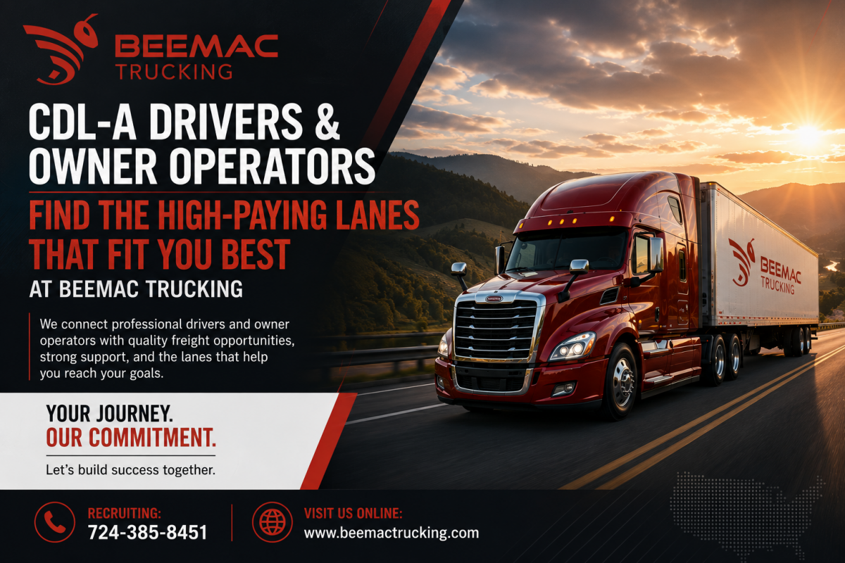 Beemac Trucking Find the High Paying Lanes
