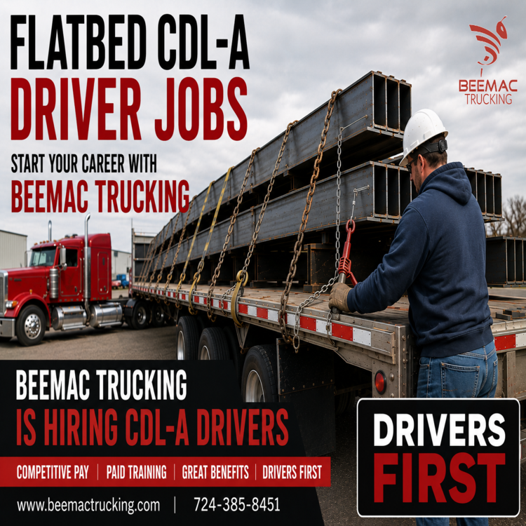 Beemac Trucking Flatbed CDLA Driver Jobs Hiring 750x750